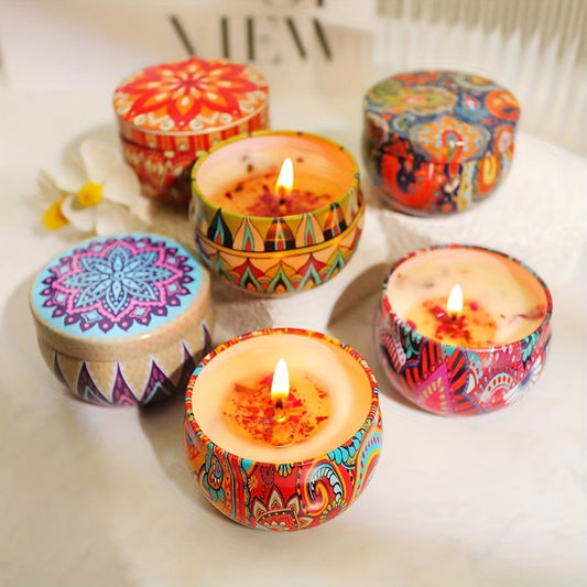 Decorative Scented Candle Set (4 pcs)-1