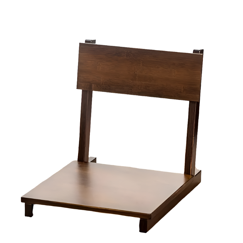 Eco-Friendly Bamboo Floor Chair - Brown-0
