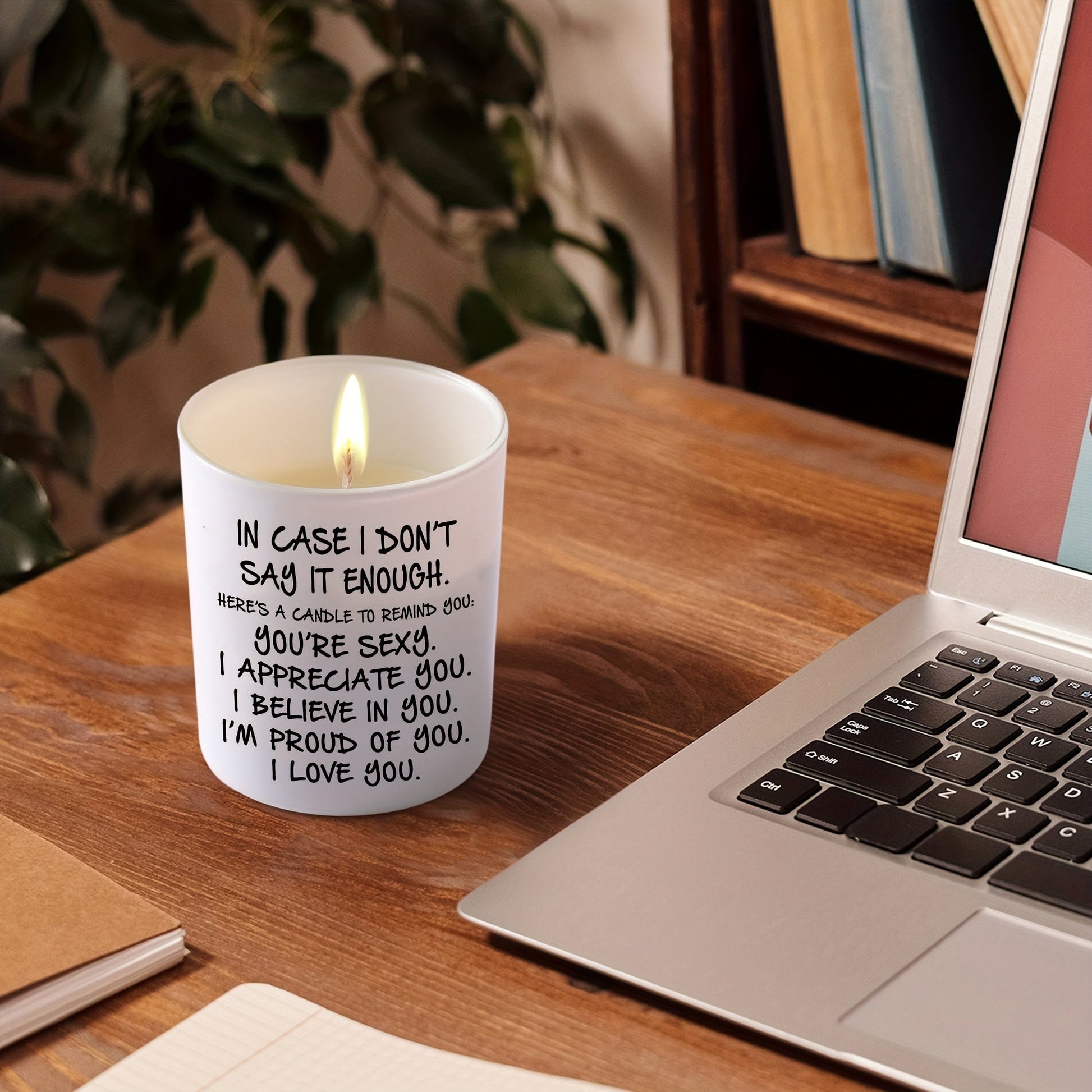Lavender Scented Soy Candle with Glass Jar-4