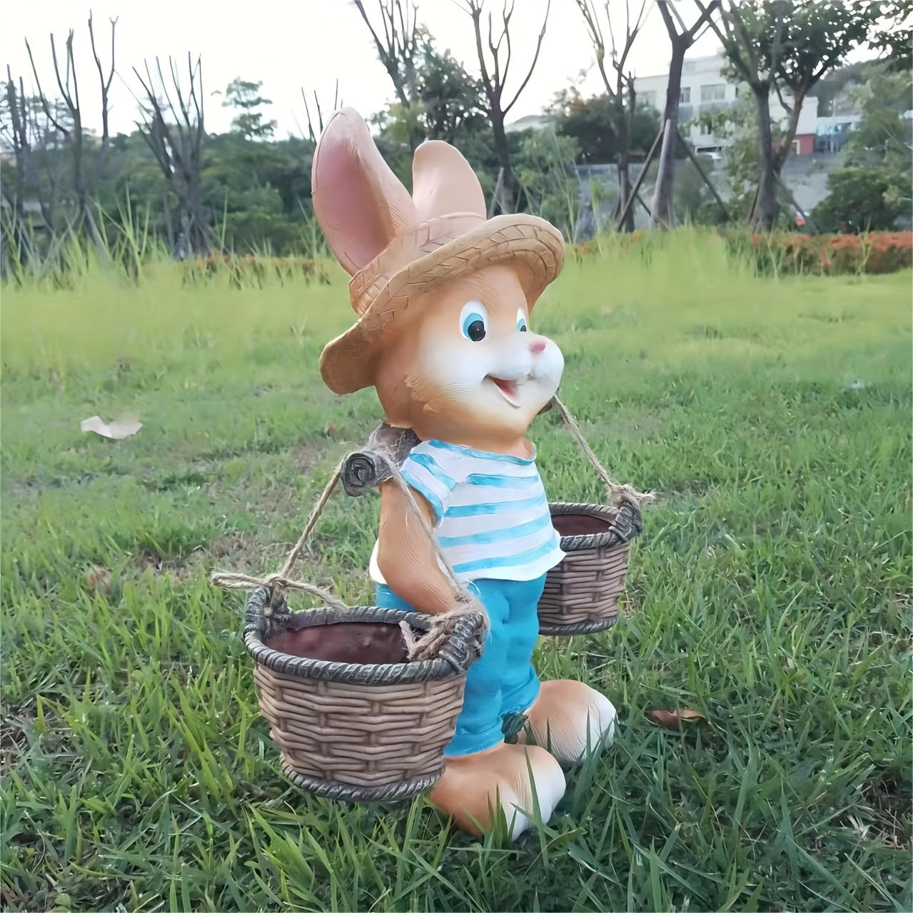 Rabbit Garden Statue Resin Outdoor Decoration-2