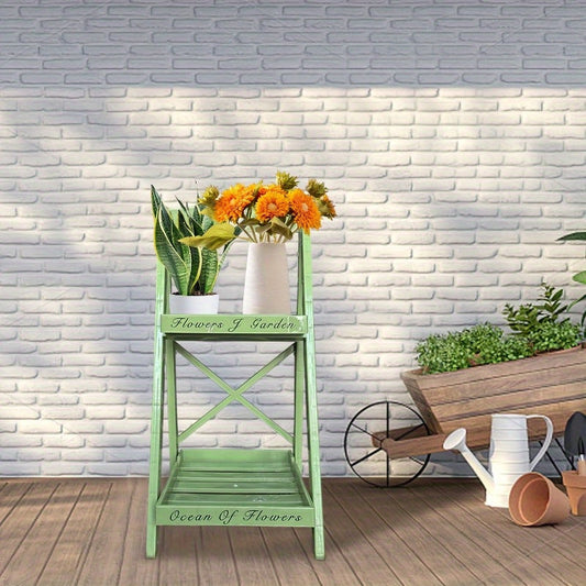 Multi-Tier Freestanding Plant Display Shelf-1