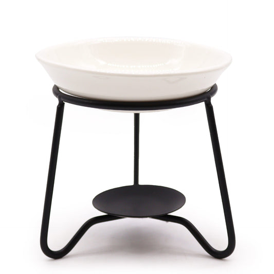 Ceramic & Metal Wax Melt | Oil Burner | Simple Stand-1