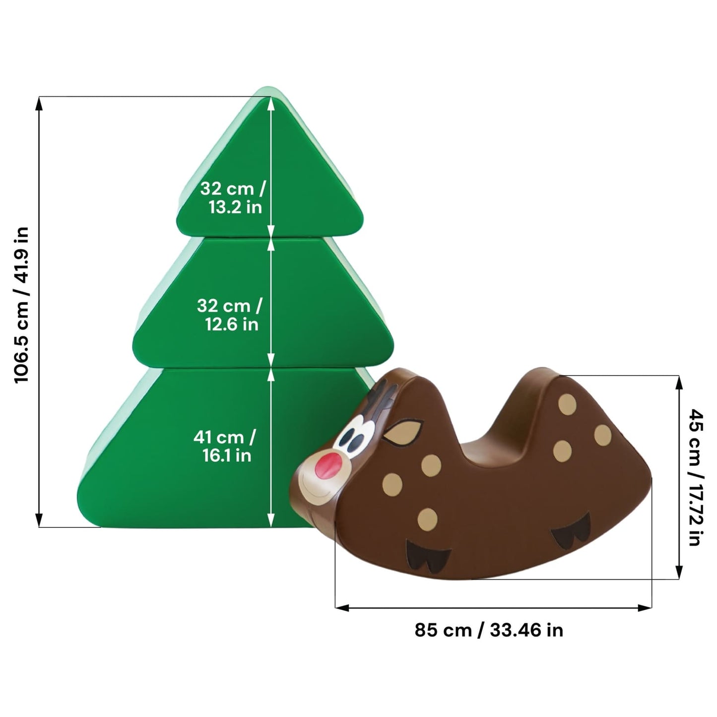 Soft Play Ride On Toy - Reindeer-3