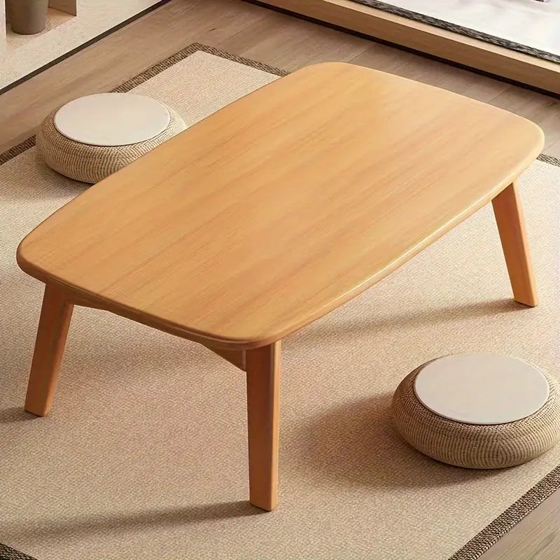 Low-Rise Design Bamboo Folding Table-2