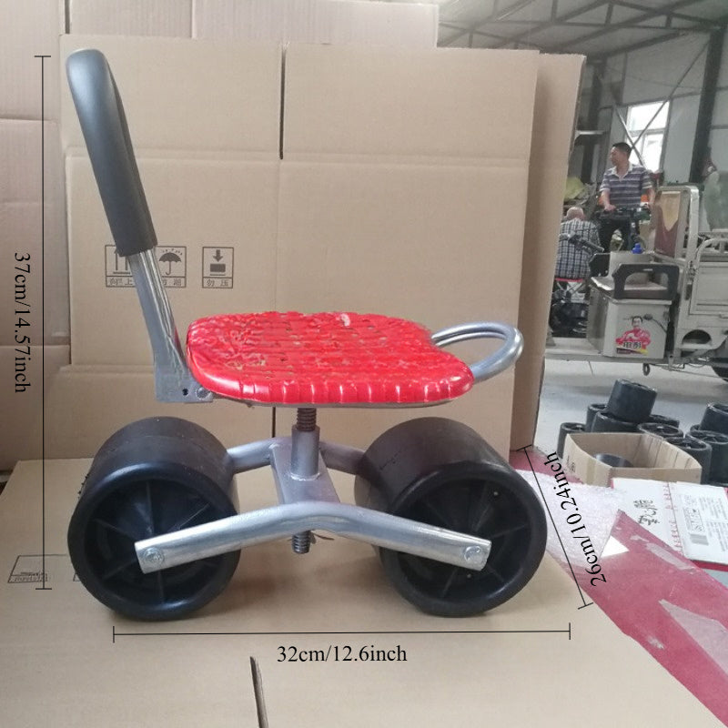 Garden Sled Cart with Two Wheels-2
