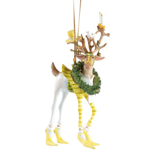 Dash Away Prancer Reindeer Ornament by Patience Brewster-0