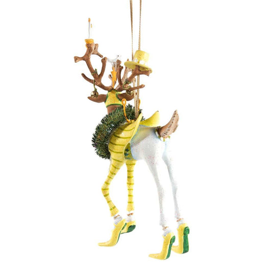 Dash Away Prancer Reindeer Ornament by Patience Brewster-1