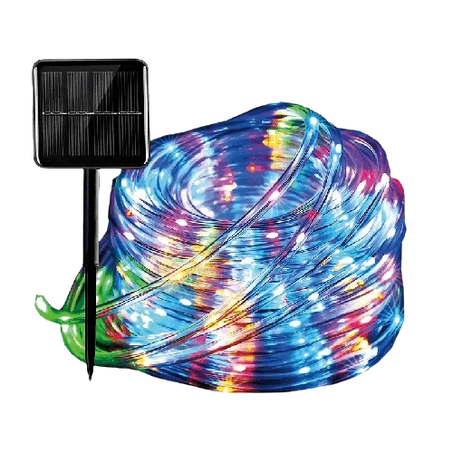 Outdoor Solar Rope Lights - 21.95m 200 LED String Lights with Remote-0