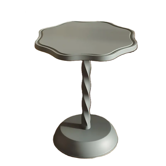 Elegant Light Luxury Sofa Side Table - Silent Grey-0