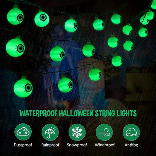 Spooky Solar Spectacles: Green Eyeball Halloween Lights-1