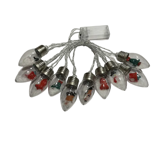 Christmas Snow Globe String Lights for Magical Holiday Décor-0