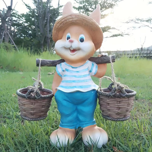 Rabbit Garden Statue Resin Outdoor Decoration-1