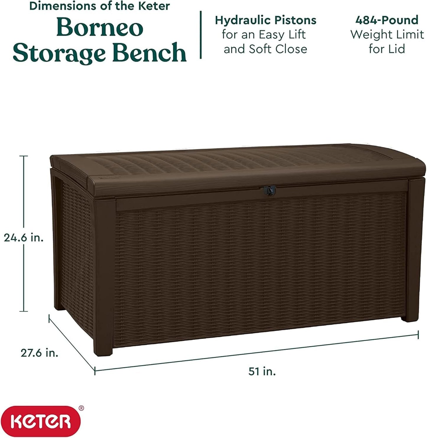 Outdoor Waterproof Storage Deck Box for Garden Use-1