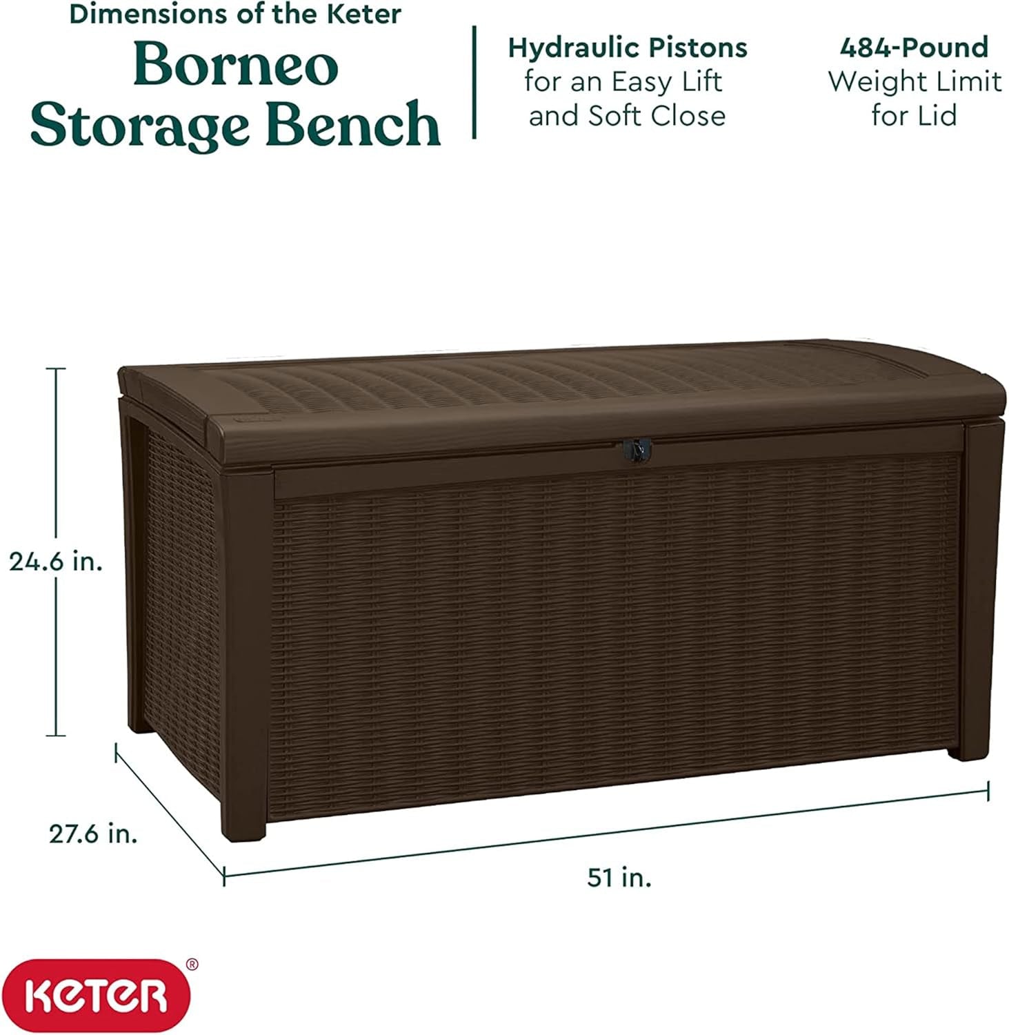 Outdoor Waterproof Storage Deck Box for Garden Use-1