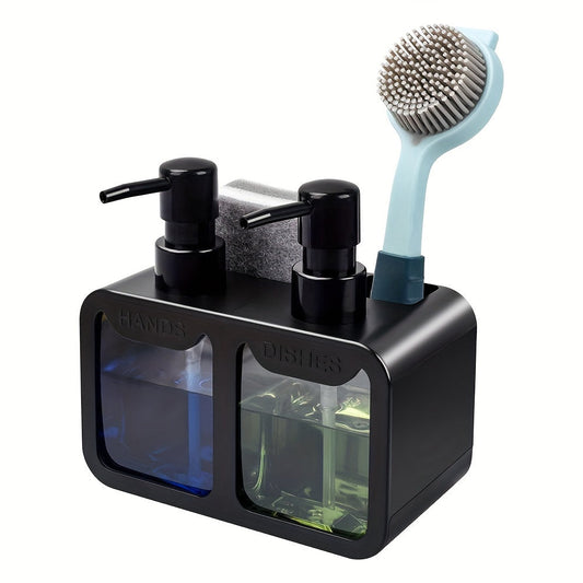 NNETM Dual Soap Dispenser Sink Organizer Set-0