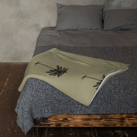 Coco Palm Throw Blanket - Amber Gold-0