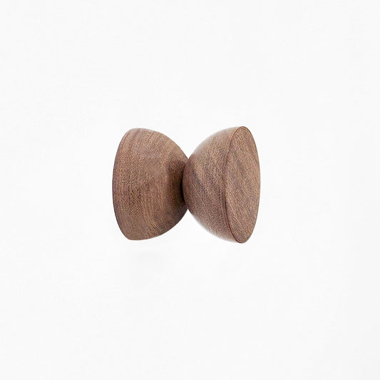 Geometric Walnut Wood Wall Mounted Coat Hook / Knob-0