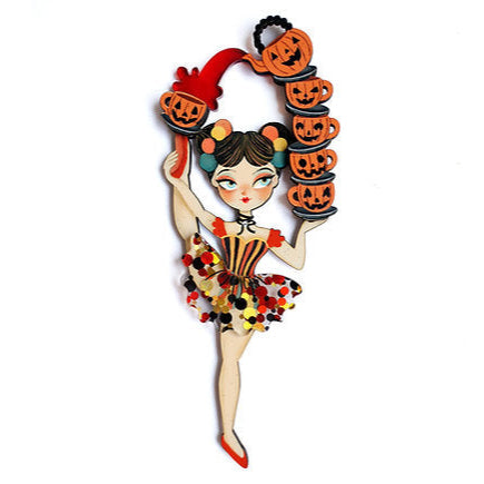 Halloween Contortionist Brooch by Laliblue-0