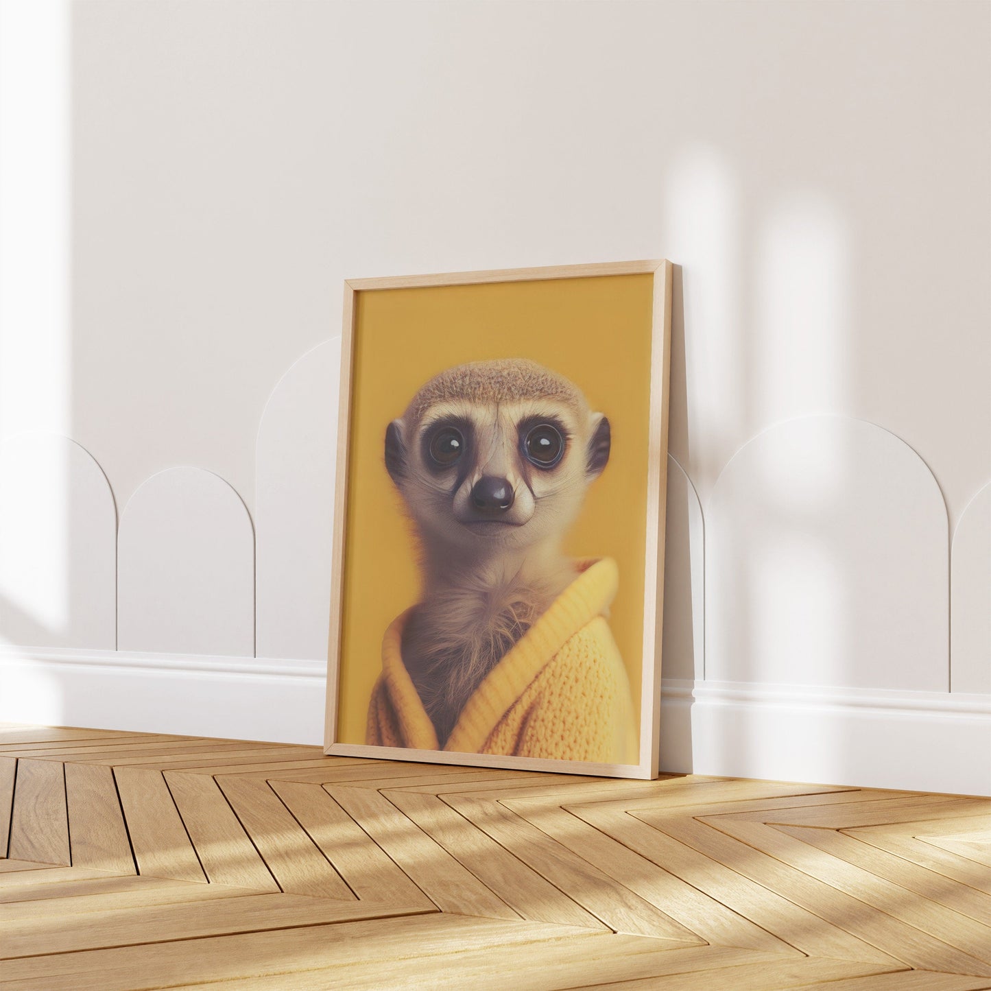 Kinderzimmer Poster Tiere Fuchs Elefant Bär Nashorn Erdmännchen · Kinderzimmer Bilder · Wand Deko · Kunst Druck · Deko Print · ohne Rahmen-5