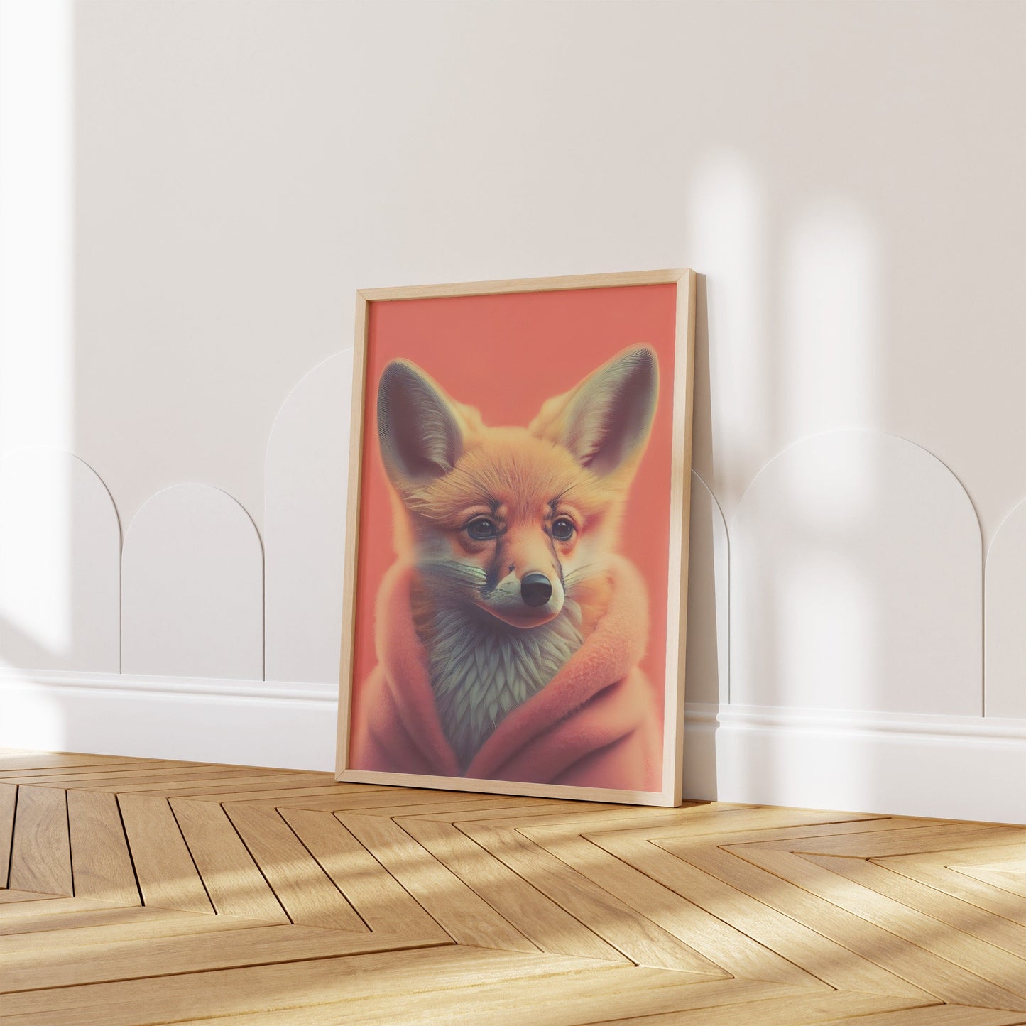 Kinderzimmer Poster Tiere Fuchs Elefant Bär Nashorn Erdmännchen · Kinderzimmer Bilder · Wand Deko · Kunst Druck · Deko Print · ohne Rahmen-8