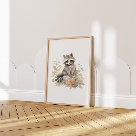 Kinderzimmer Poster Tiere Wald Wasserfarben · Wanddekoration Kinderzimmer Geschenkidee · Wand Deko · Kunst Druck · Deko Print · ohne Rahmen-1