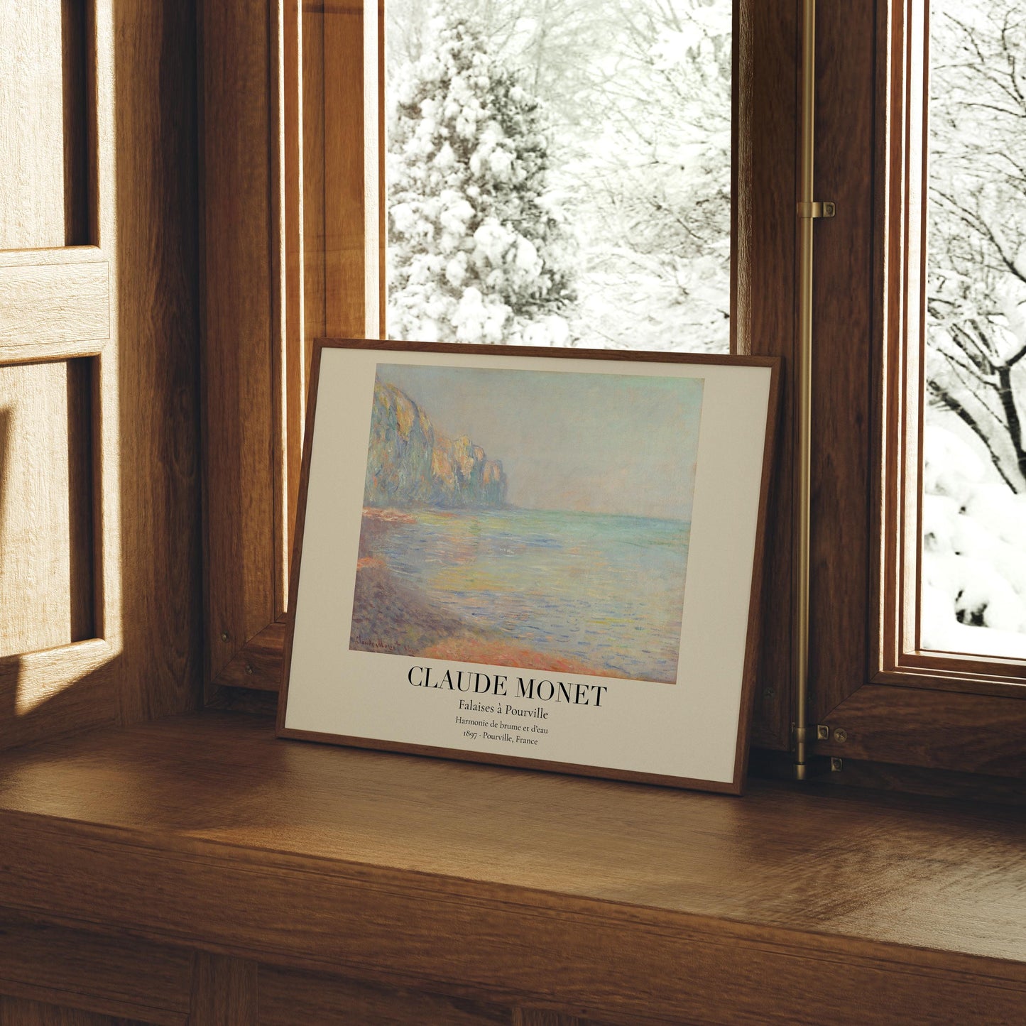 Claude Monet Poster · Falaises à Pourville 1897 · Küstenkunst Frankreich · Impressionismus Druck · Vintage Wandbild ohne Rahmen-2