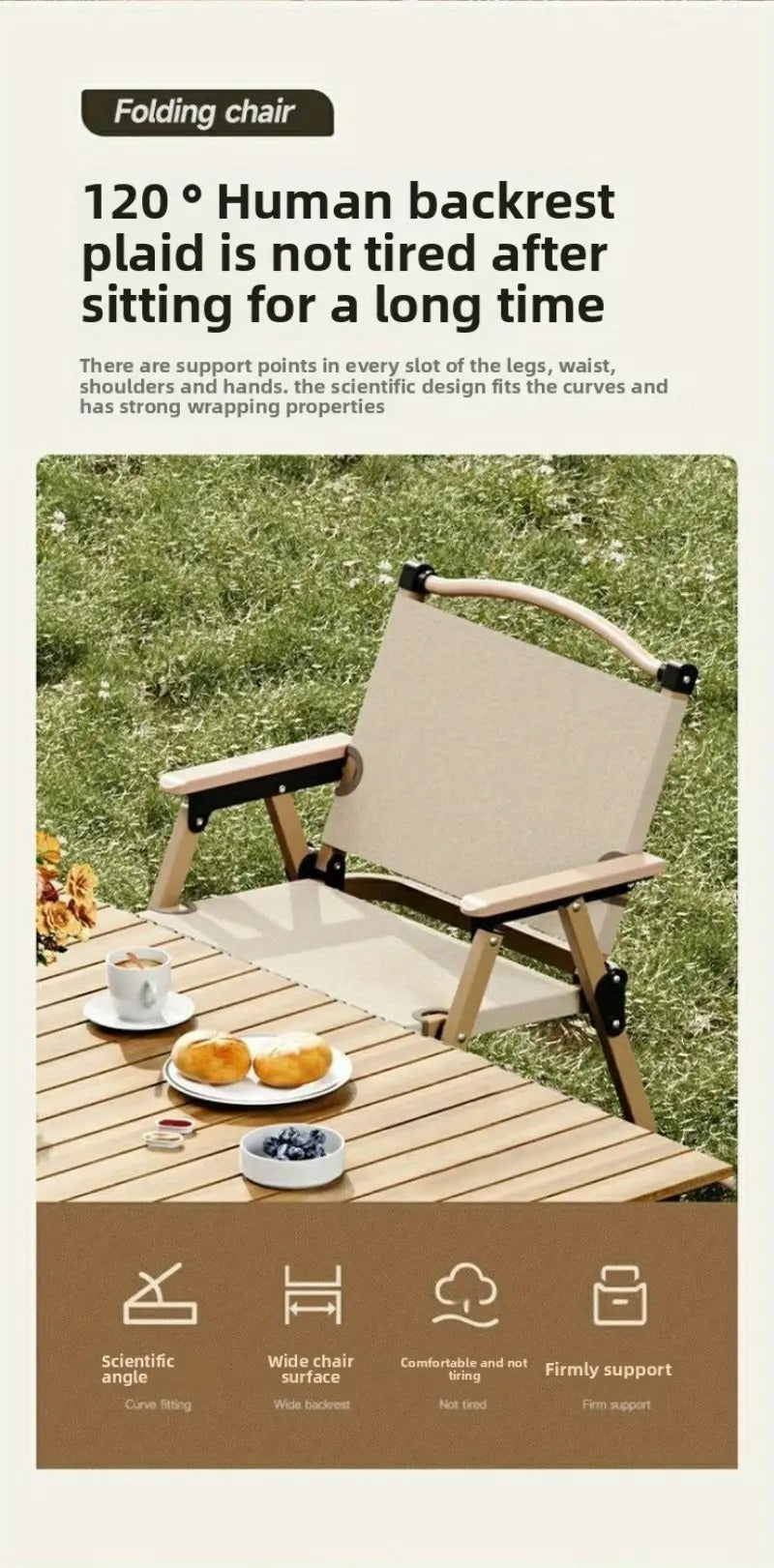 Folding Chairs Set of 2 Steel Frame-3