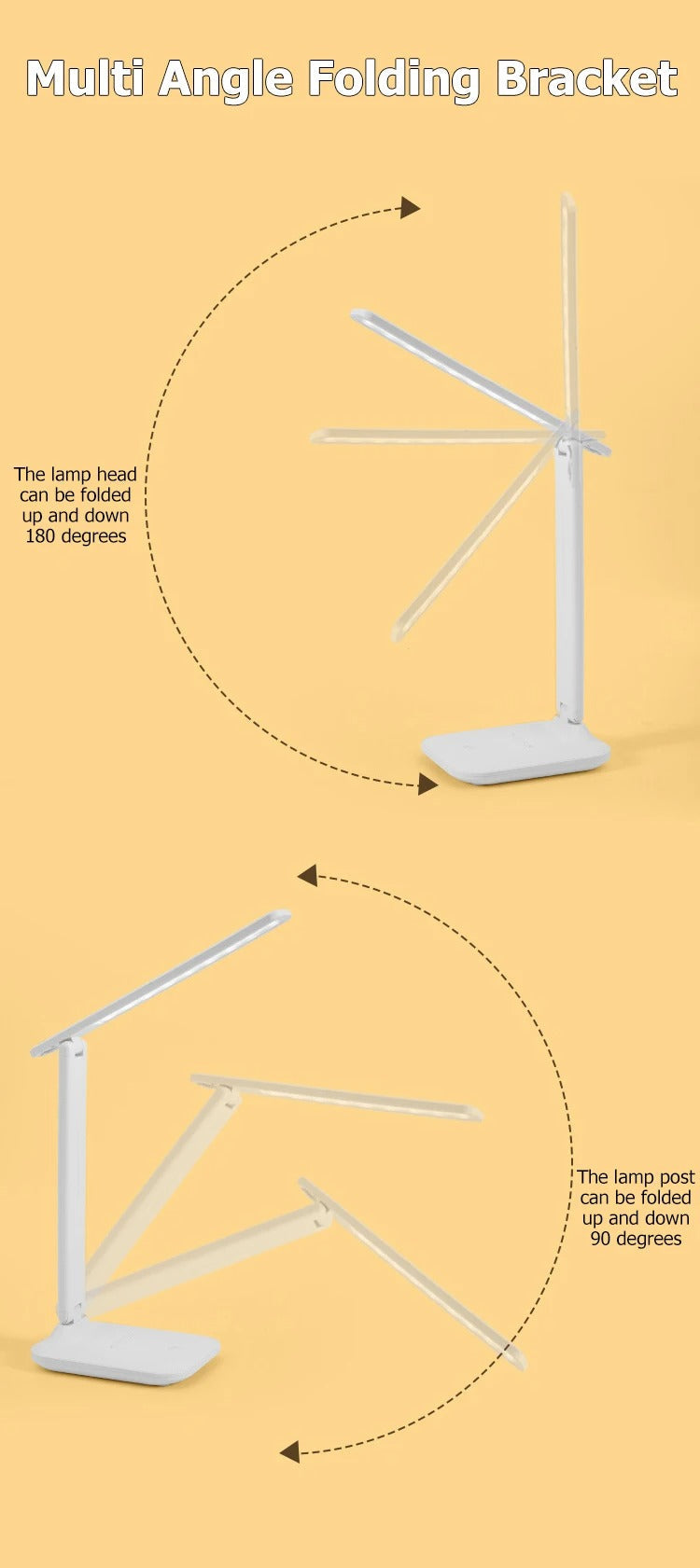 LED USB Touch Desk Lamp for Bedroom Reading-2