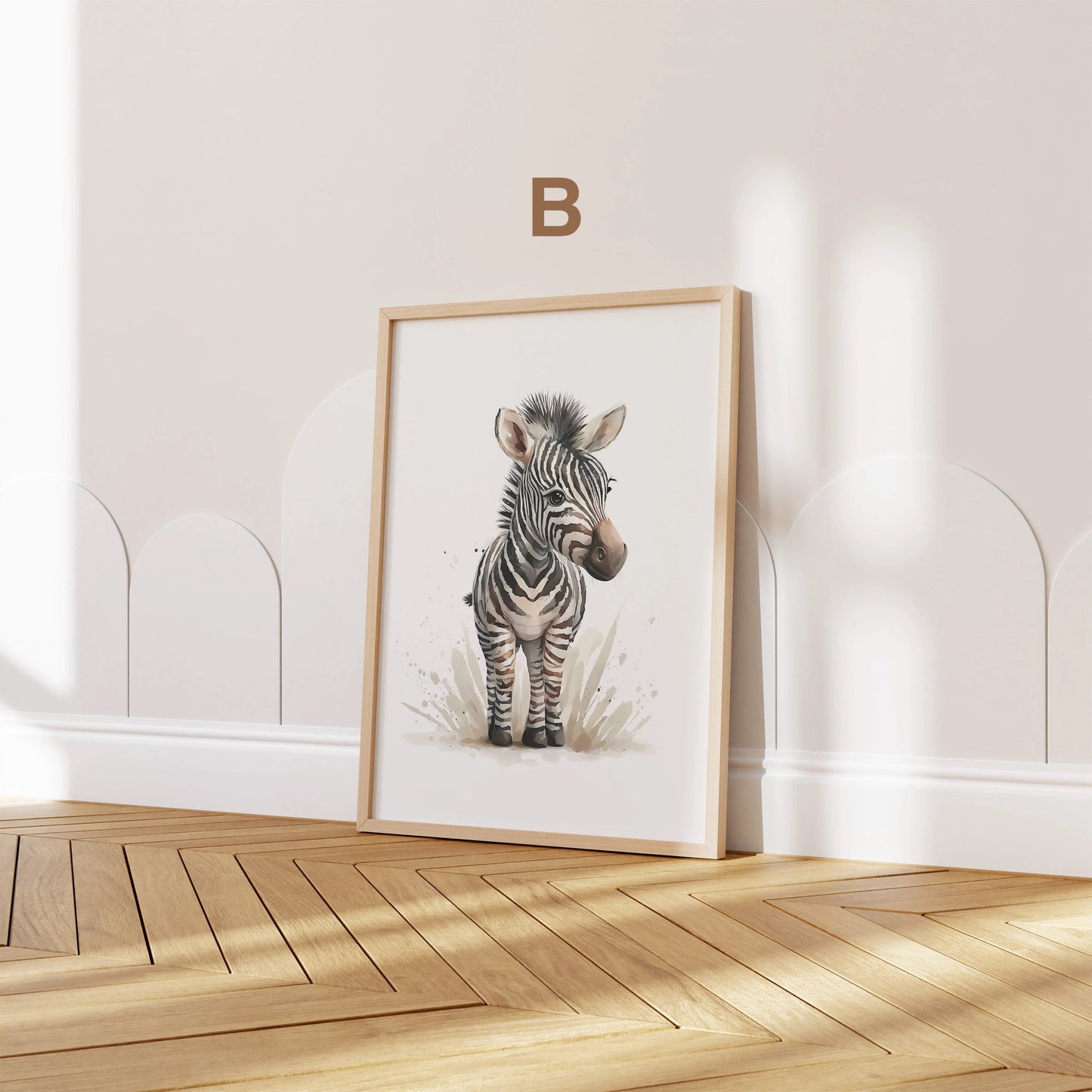 Poster Kinderzimmer Tiere Wald Dschungel Aquarell I Kinderzimmer Bilder I Wand Deko I Kunst Druck I Deko Print I ohne Rahmen-2