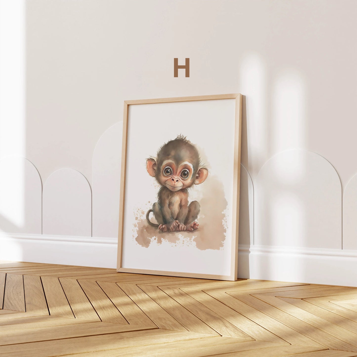 Poster Kinderzimmer Tiere Wald Dschungel Aquarell I Kinderzimmer Bilder I Wand Deko I Kunst Druck I Deko Print I ohne Rahmen-8