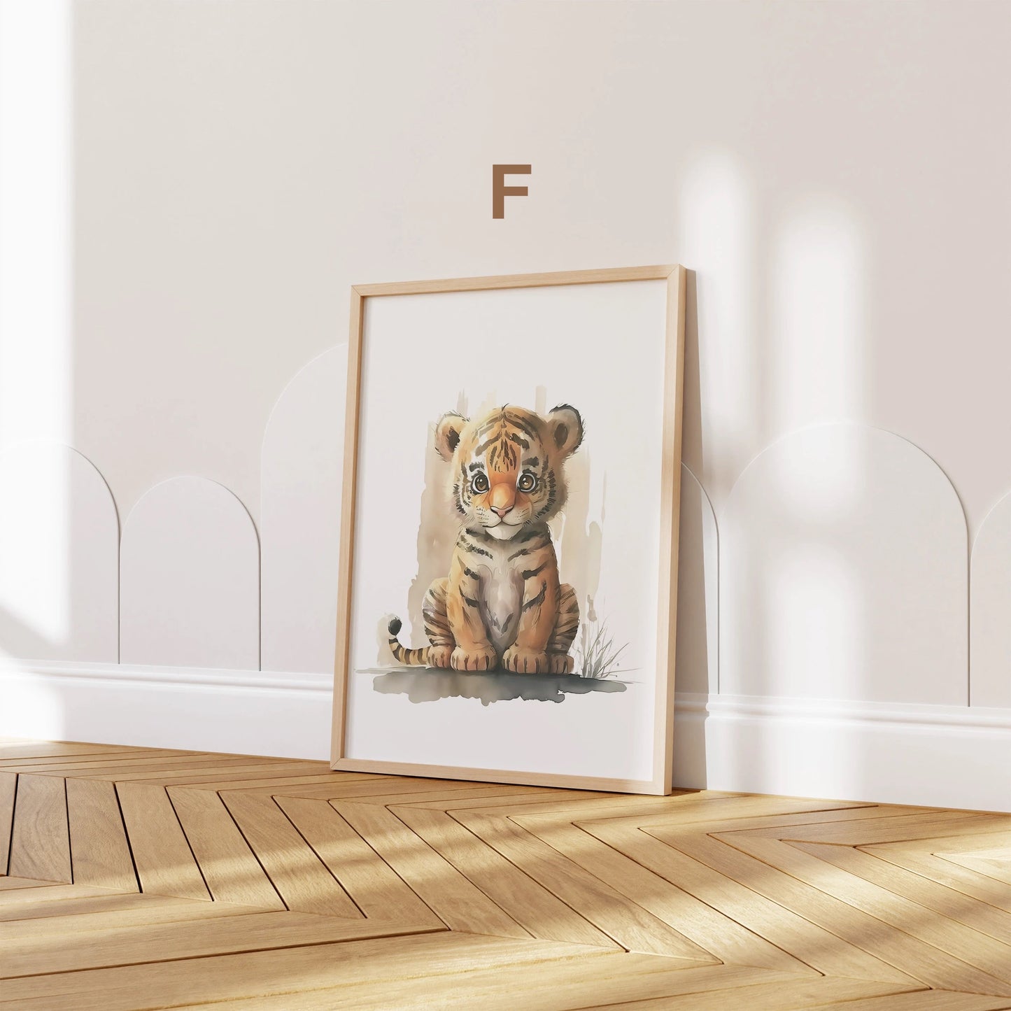 Poster Kinderzimmer Tiere Wald Dschungel Aquarell I Kinderzimmer Bilder I Wand Deko I Kunst Druck I Deko Print I ohne Rahmen-6