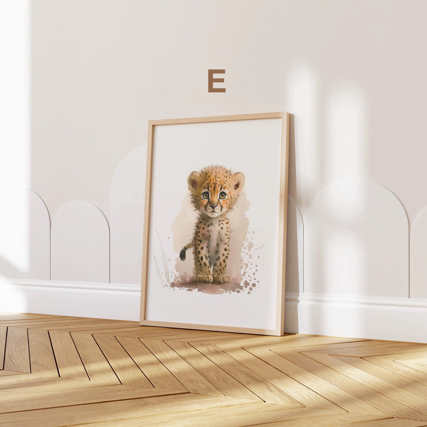 Poster Kinderzimmer Tiere Wald Dschungel Aquarell I Kinderzimmer Bilder I Wand Deko I Kunst Druck I Deko Print I ohne Rahmen-5