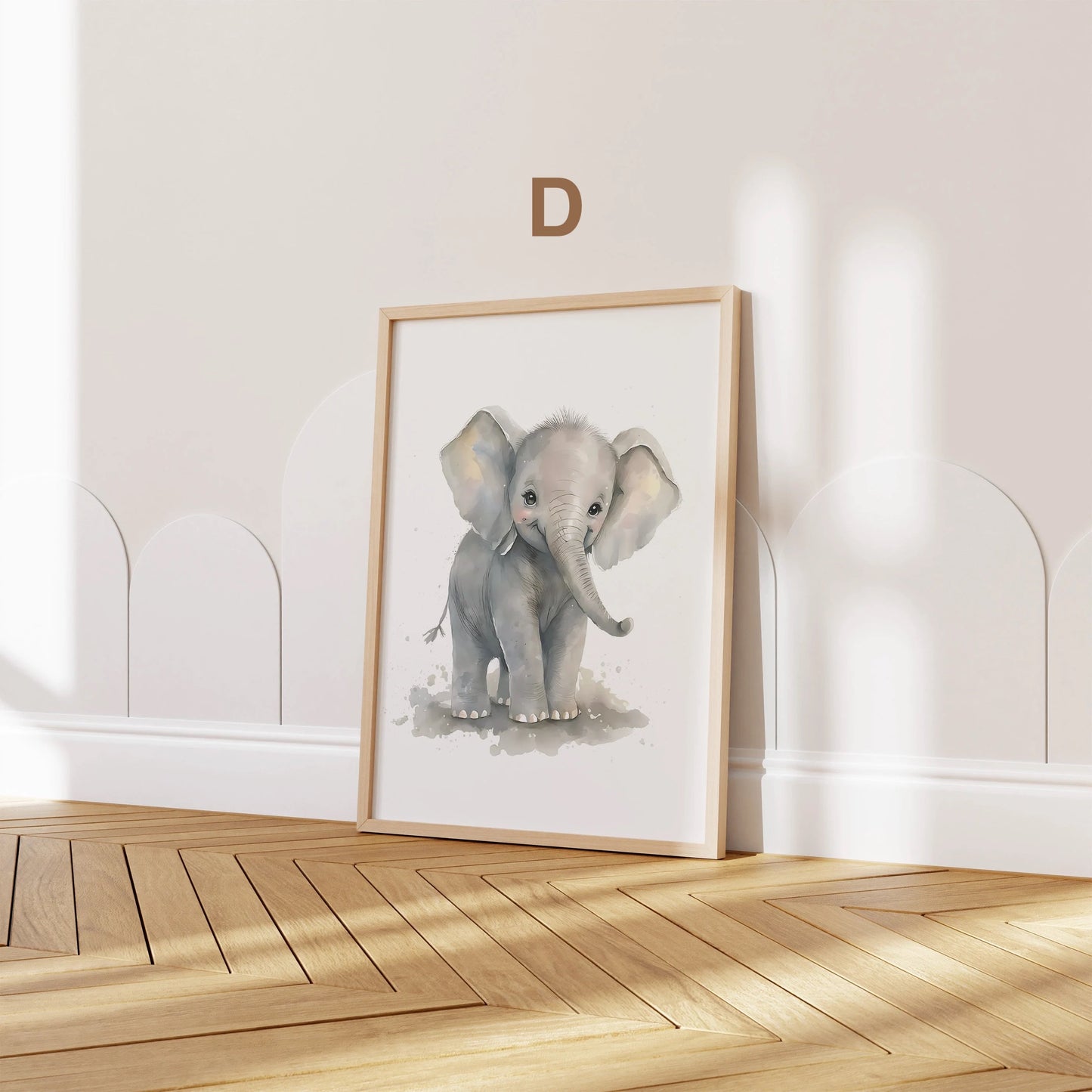 Poster Kinderzimmer Tiere Wald Dschungel Aquarell I Kinderzimmer Bilder I Wand Deko I Kunst Druck I Deko Print I ohne Rahmen-4