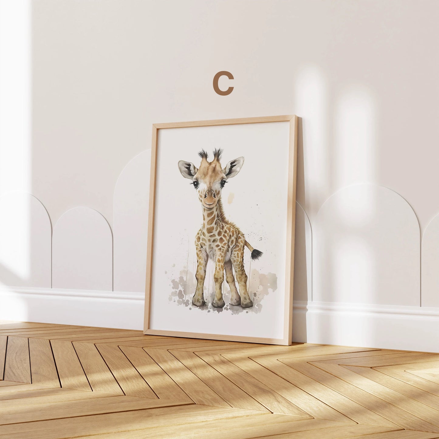 Poster Kinderzimmer Tiere Wald Dschungel Aquarell I Kinderzimmer Bilder I Wand Deko I Kunst Druck I Deko Print I ohne Rahmen-3