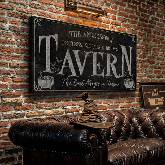 Potions, Spirits & Brews Tavern Halloween Sign-0