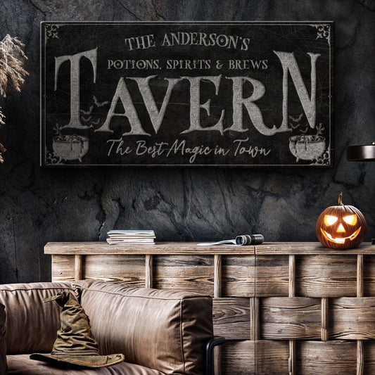 Potions, Spirits & Brews Tavern Halloween Sign-1