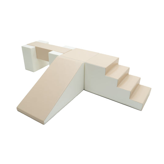 Mega Fun Slider x Balance Bridge x Mega Cube Bundle (beige/white)-0
