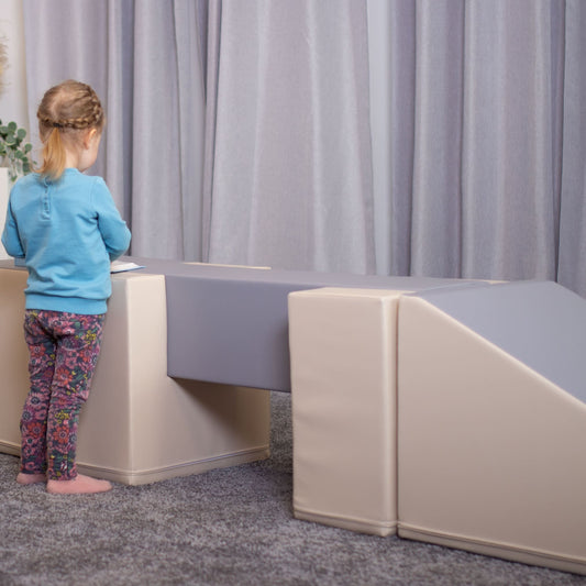 Mega Fun Slider x Balance Bridge x Mega Cube Bundle (grey/beige)-1