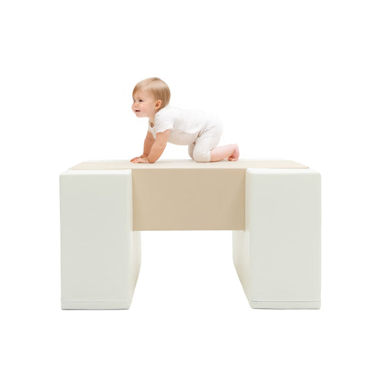 Mega Fun Slider x Balance Bridge x Mega Cube Bundle (beige/white)-1