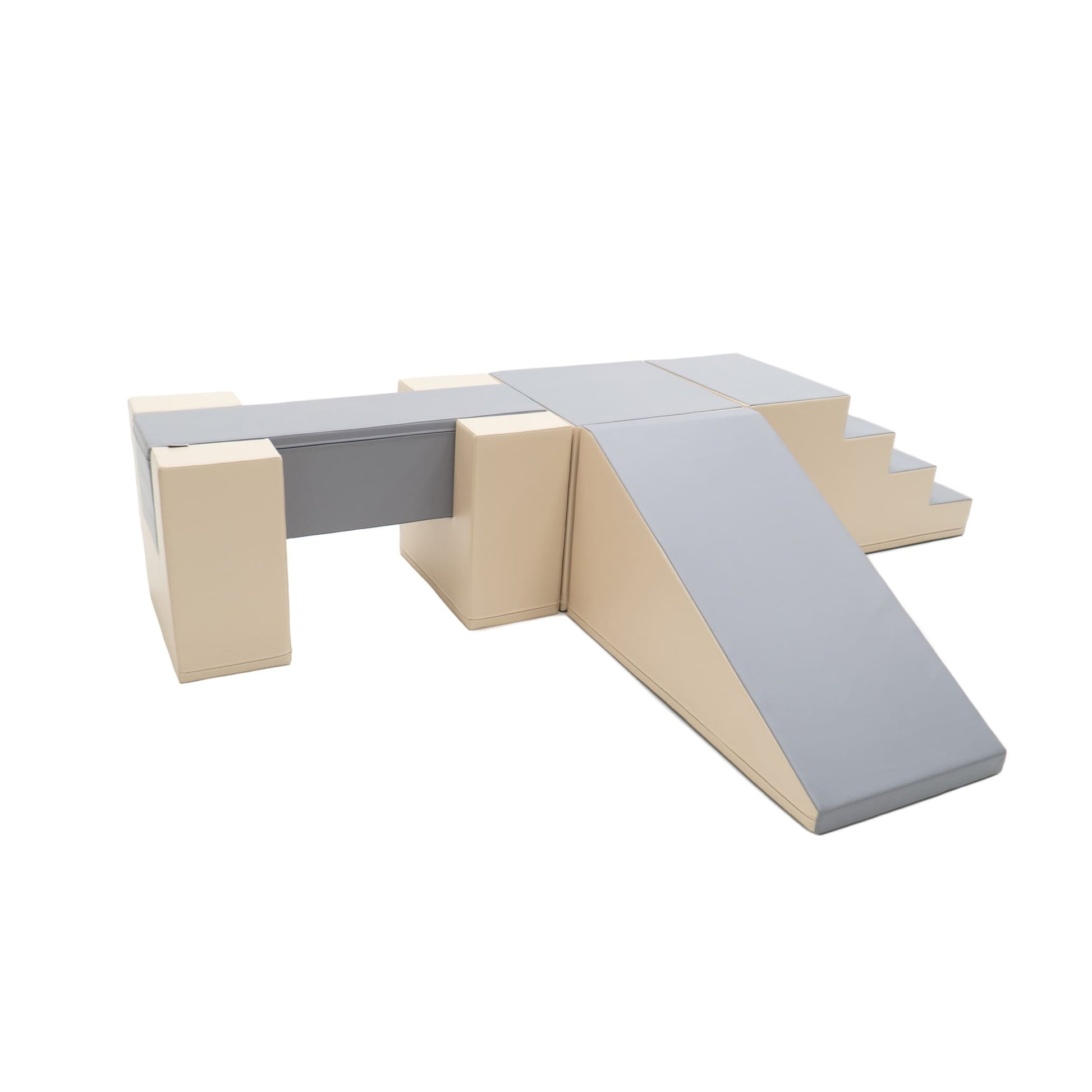 Mega Fun Slider x Balance Bridge x Mega Cube Bundle (grey/beige)-2