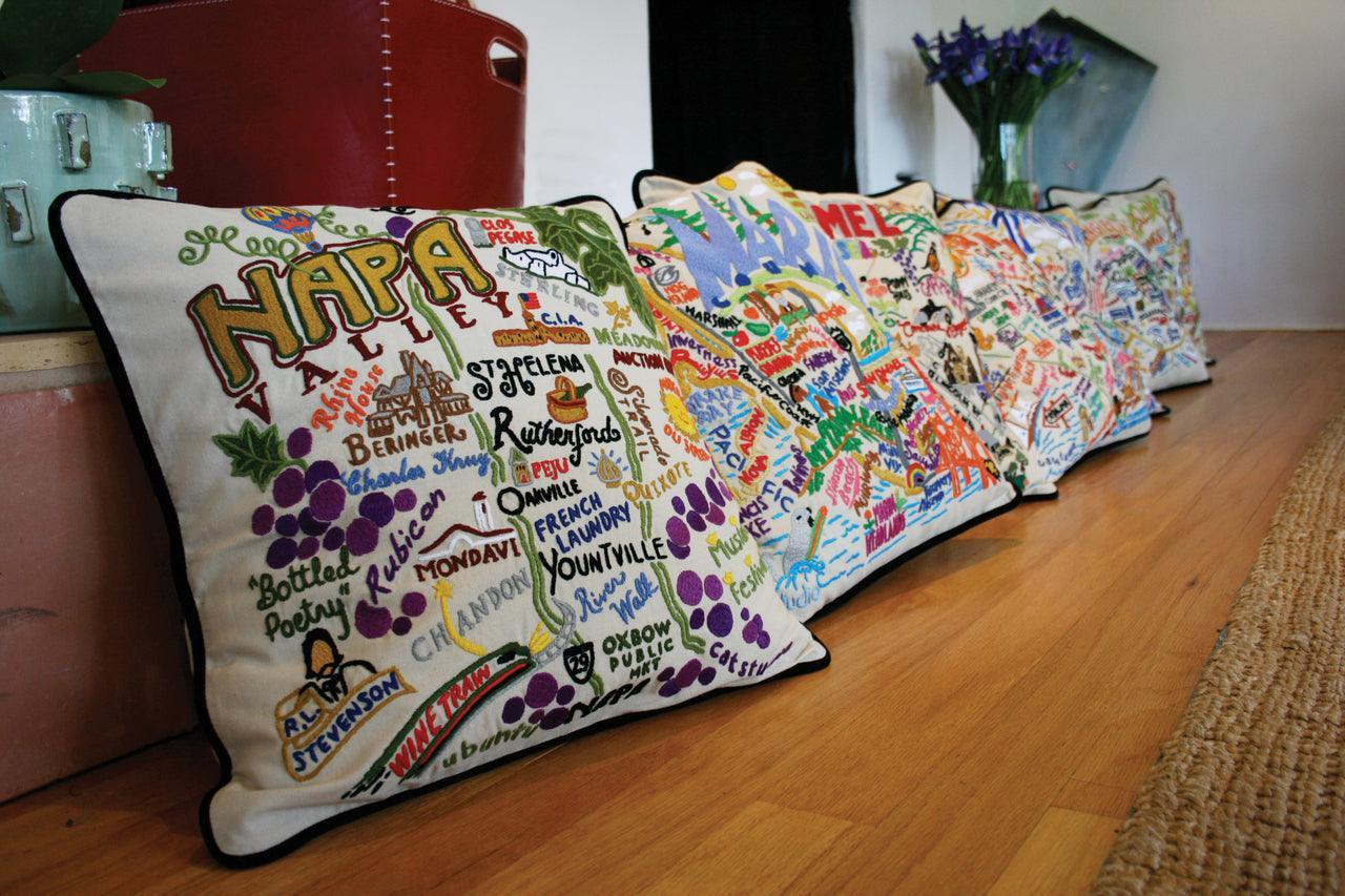 Minneapolis-St. Paul Hand-Embroidered Pillow-3
