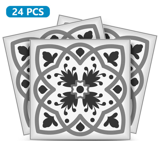 Gray shades Tile Stickers for room background patterned wall tiles Model - N13-0