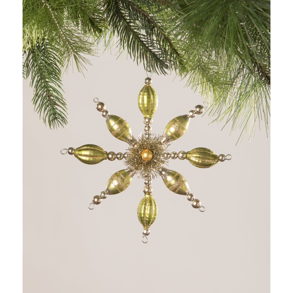 Peridot Starburst Ornament by Bethany Lowe Designs-1