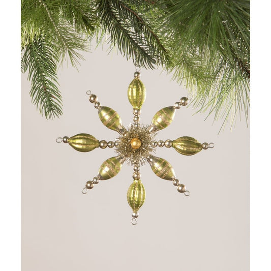 Peridot Starburst Ornament by Bethany Lowe Designs-1