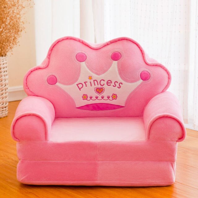 Children Folding Small Sofa Bed Nap Cartoon Cute Lazy Lying Seat Stool Removable and Washable Kids Sofa Kids Chair-4