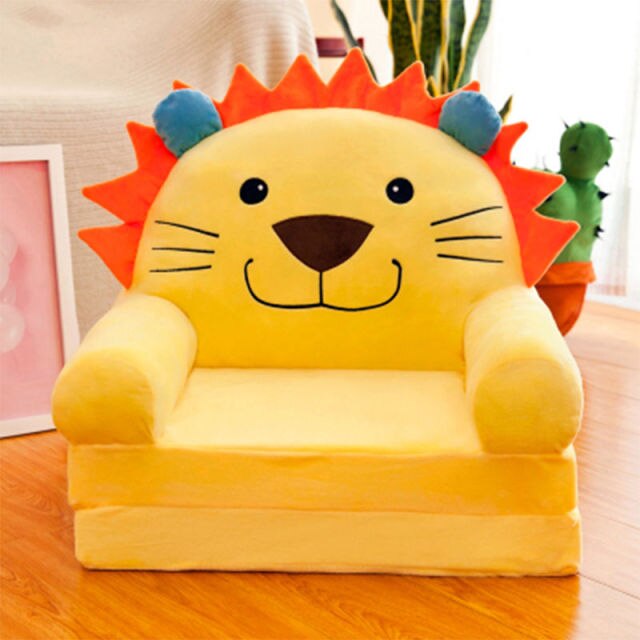Children Folding Small Sofa Bed Nap Cartoon Cute Lazy Lying Seat Stool Removable and Washable Kids Sofa Kids Chair-13