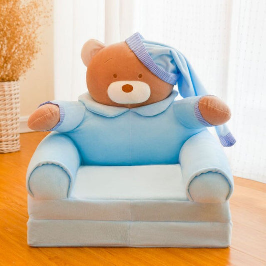 Children Folding Small Sofa Bed Nap Cartoon Cute Lazy Lying Seat Stool Removable and Washable Kids Sofa Kids Chair-10