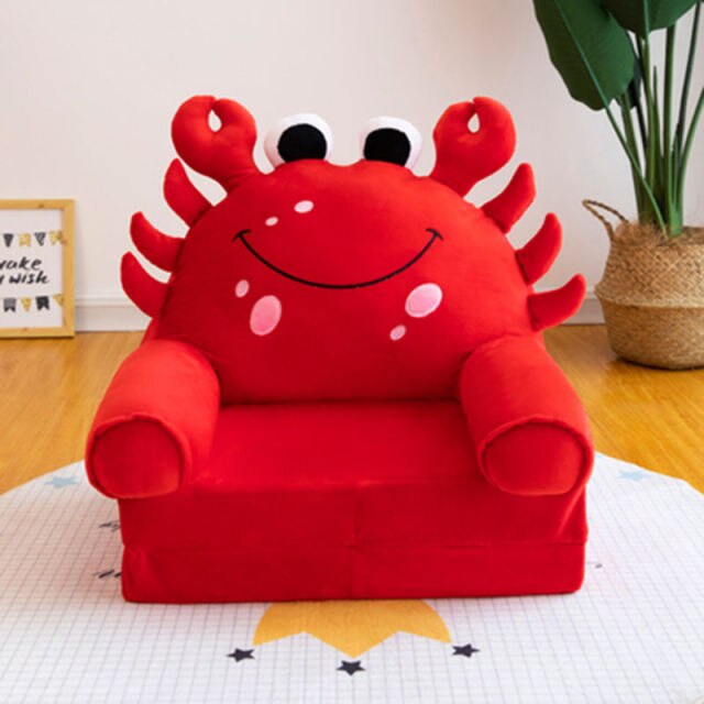 Children Folding Small Sofa Bed Nap Cartoon Cute Lazy Lying Seat Stool Removable and Washable Kids Sofa Kids Chair-8