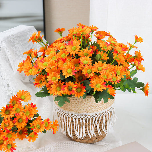 Artificial Flowers  Plants  31cm Sun Flower Colorful  Small Daisy Silk Home  Garden Decoration Chrysanthemum Wedding DIY Party-1