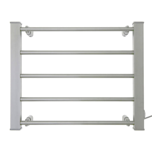 NNEDPE Heated Towel Rack Electric Bathroom Towel Rails EV-90- Silver-1